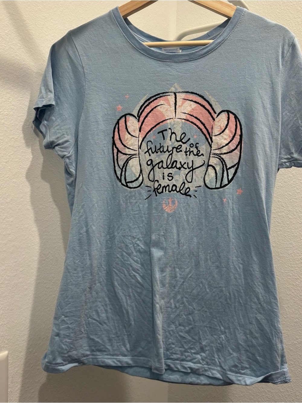 Star Wars Light Blue Logo Tee